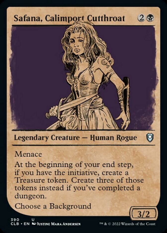 Safana, Calimport Cutthroat (Showcase) [Commander Legends: Battle for Baldur's Gate] | Exor Games Dartmouth