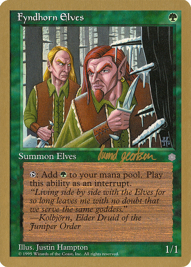 Fyndhorn Elves (Svend Geertsen) [World Championship Decks 1997] | Exor Games Dartmouth