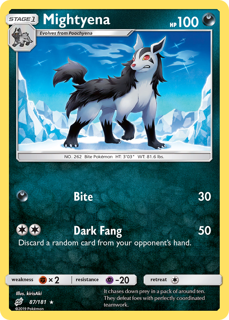 Mightyena (87/181) [Sun & Moon: Team Up] | Exor Games Dartmouth