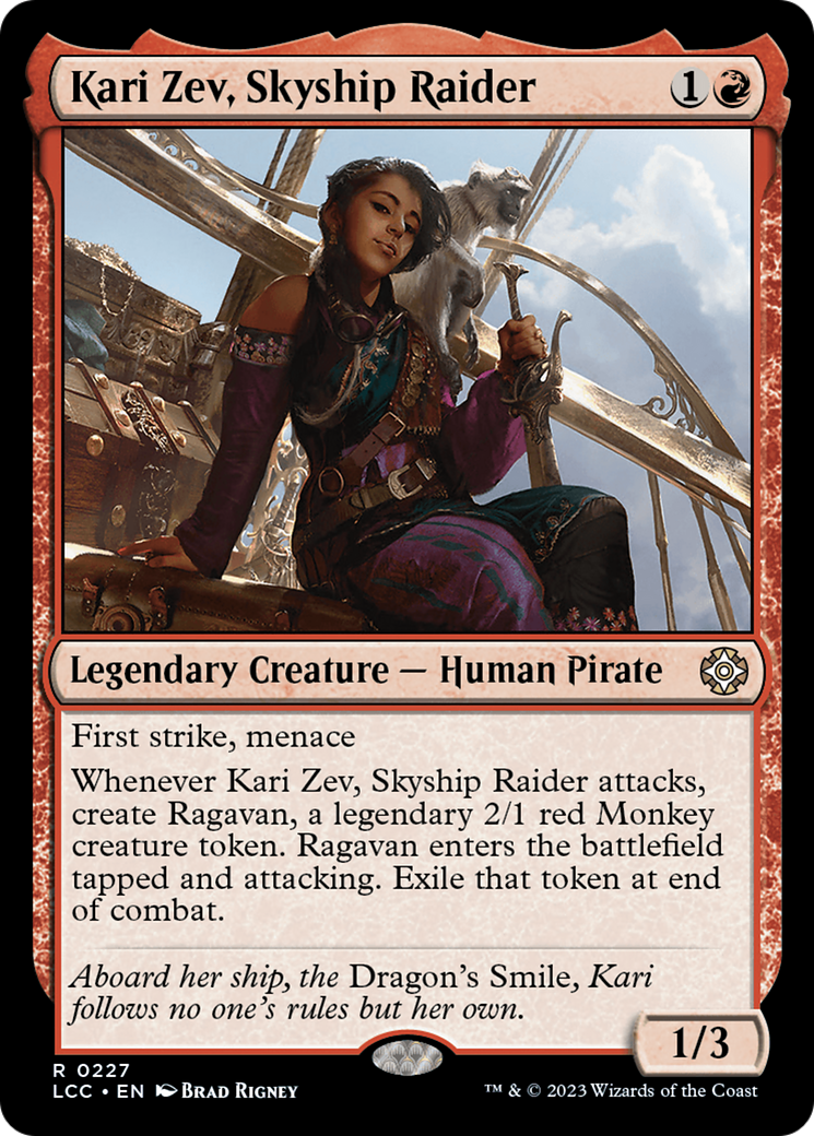 Kari Zev, Skyship Raider [The Lost Caverns of Ixalan Commander] | Exor Games Dartmouth