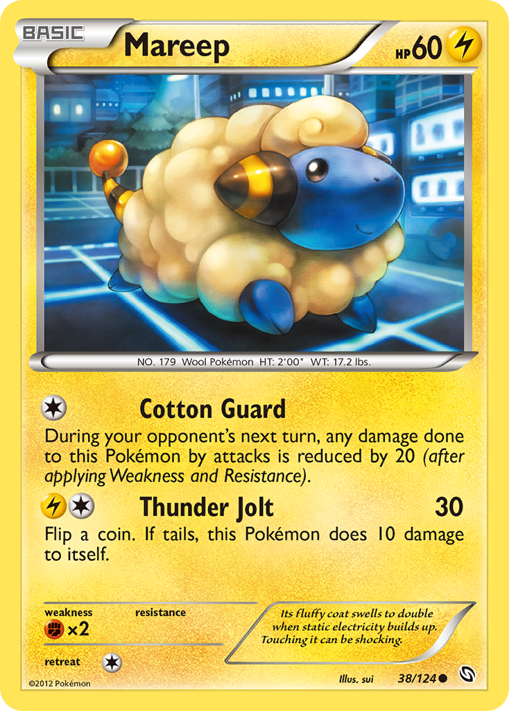 Mareep (38/124) [Black & White: Dragons Exalted] | Exor Games Dartmouth