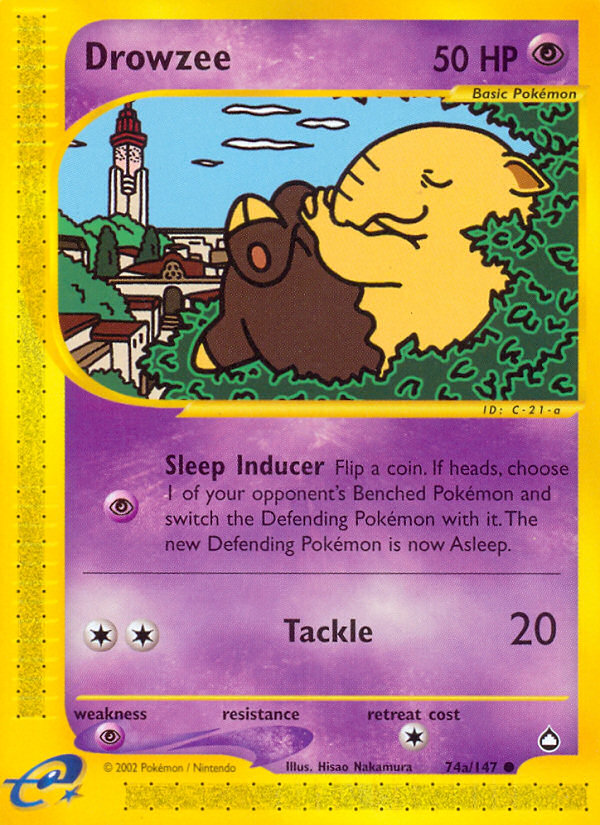 Drowzee (74a/147) [Aquapolis] | Exor Games Dartmouth