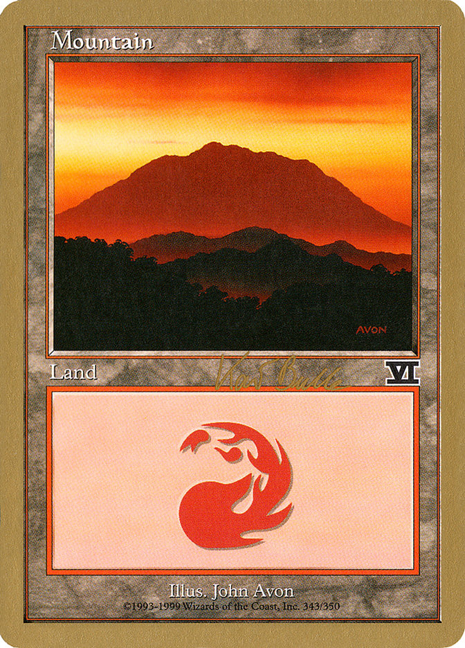 Mountain (kb343) (Kai Budde) [World Championship Decks 1999] | Exor Games Dartmouth