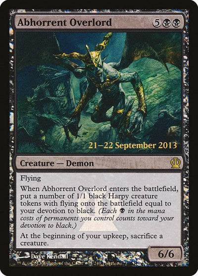 Abhorrent Overlord [Theros Promos] | Exor Games Dartmouth