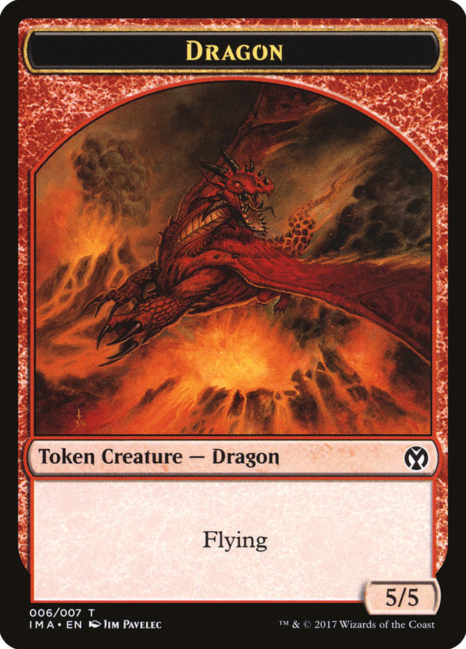 Dragon (006/007) [Iconic Masters Tokens] | Exor Games Dartmouth