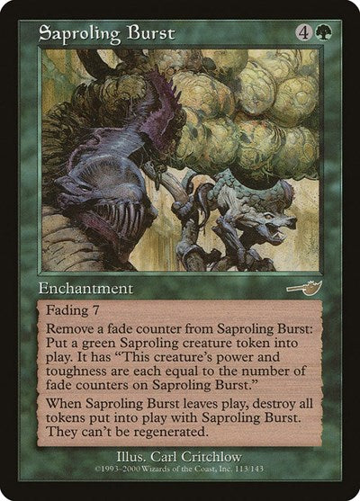 Saproling Burst [Nemesis] | Exor Games Dartmouth