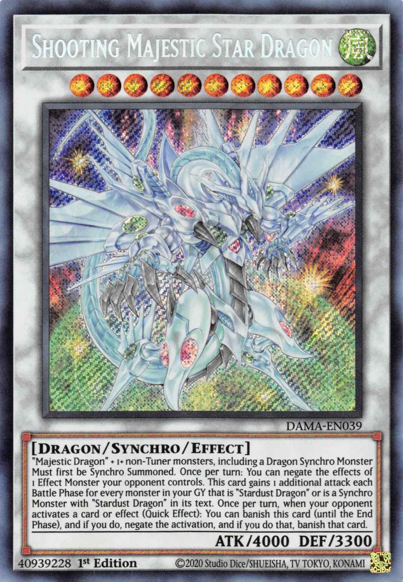 Shooting Majestic Star Dragon [DAMA-EN039] Starlight Rare | Exor Games Dartmouth