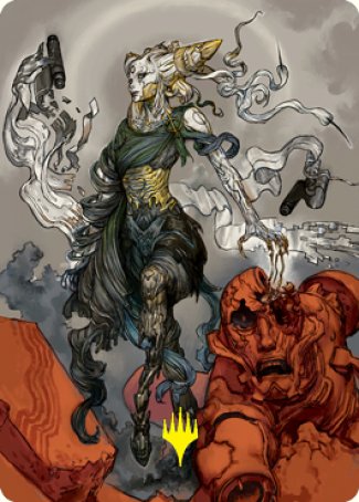 Tamiyo, Compleated Sage Art Card (Gold-Stamped Signature) [Kamigawa: Neon Dynasty Art Series] | Exor Games Dartmouth