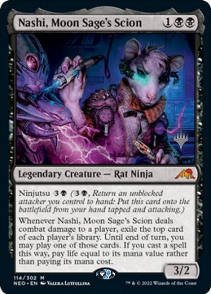 Nashi, Moon Sage's Scion (Promo Pack) [Kamigawa: Neon Dynasty Promos] | Exor Games Dartmouth