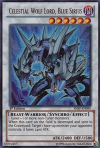 Celestial Wolf Lord, Blue Sirius [SHSP-EN090] Ultra Rare | Exor Games Dartmouth