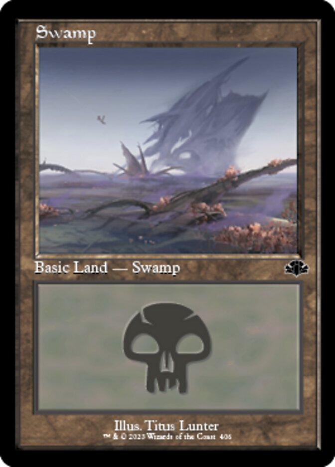 Swamp (406) (Retro) [Dominaria Remastered] | Exor Games Dartmouth