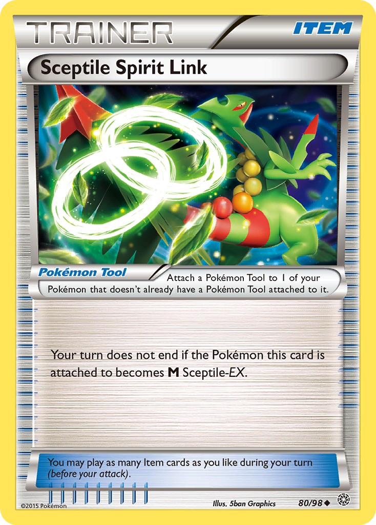 Sceptile Spirit Link (80/98) [XY: Ancient Origins] | Exor Games Dartmouth