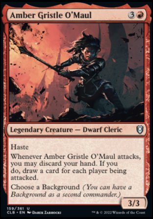 Amber Gristle O'Maul [Commander Legends: Battle for Baldur's Gate] | Exor Games Dartmouth