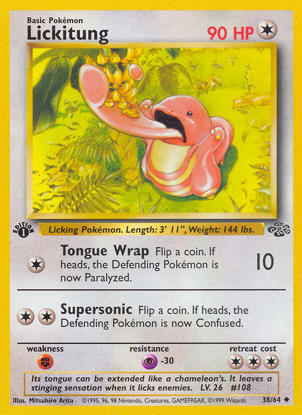 Lickitung (38/64) [Jungle 1st Edition] | Exor Games Dartmouth