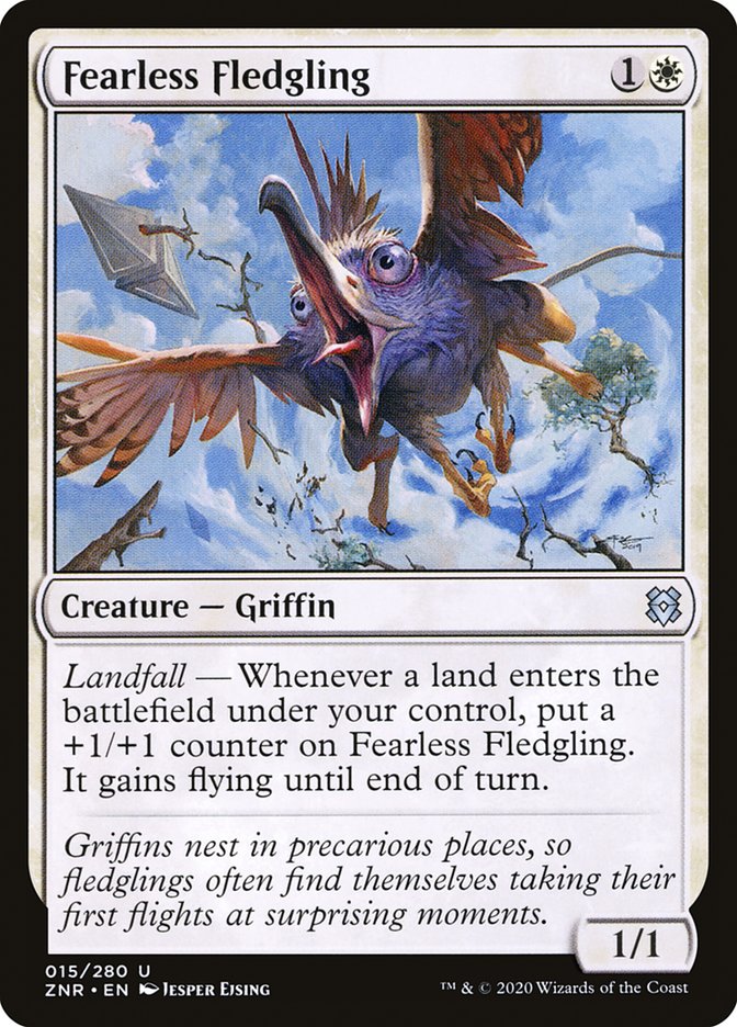 Fearless Fledgling [Zendikar Rising] | Exor Games Dartmouth