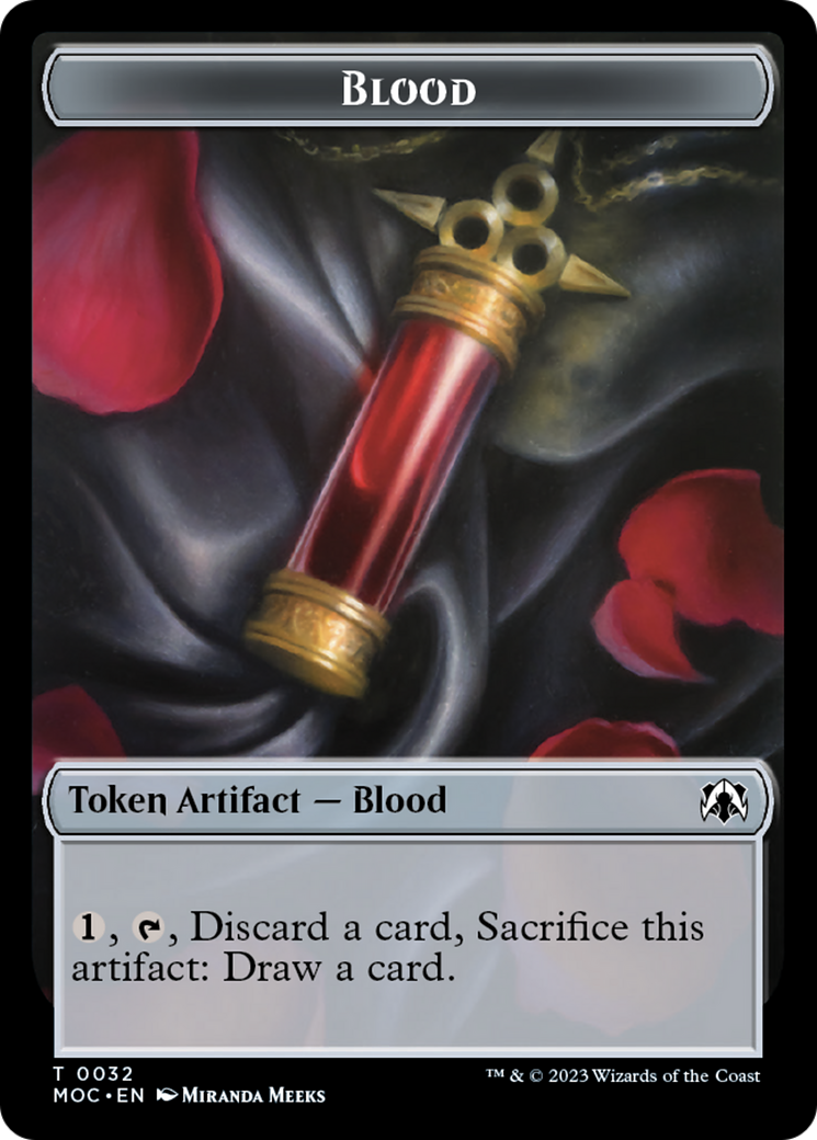 Blood // Shapeshifter Double-Sided Token [March of the Machine Commander Tokens] | Exor Games Dartmouth