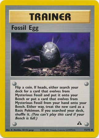 Fossil Egg (72/75) [Neo Discovery Unlimited] | Exor Games Dartmouth