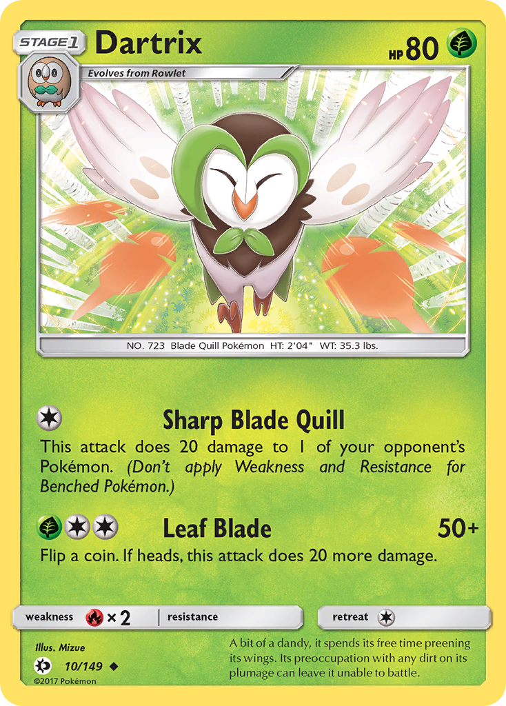 Dartrix (10/149) [Sun & Moon: Base Set] | Exor Games Dartmouth