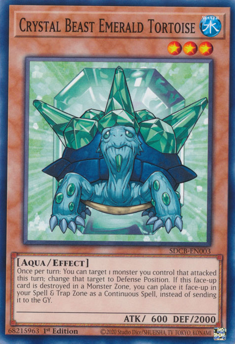 Crystal Beast Emerald Tortoise [SDCB-EN003] Common | Exor Games Dartmouth