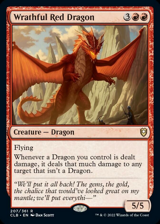 Wrathful Red Dragon [Commander Legends: Battle for Baldur's Gate] | Exor Games Dartmouth