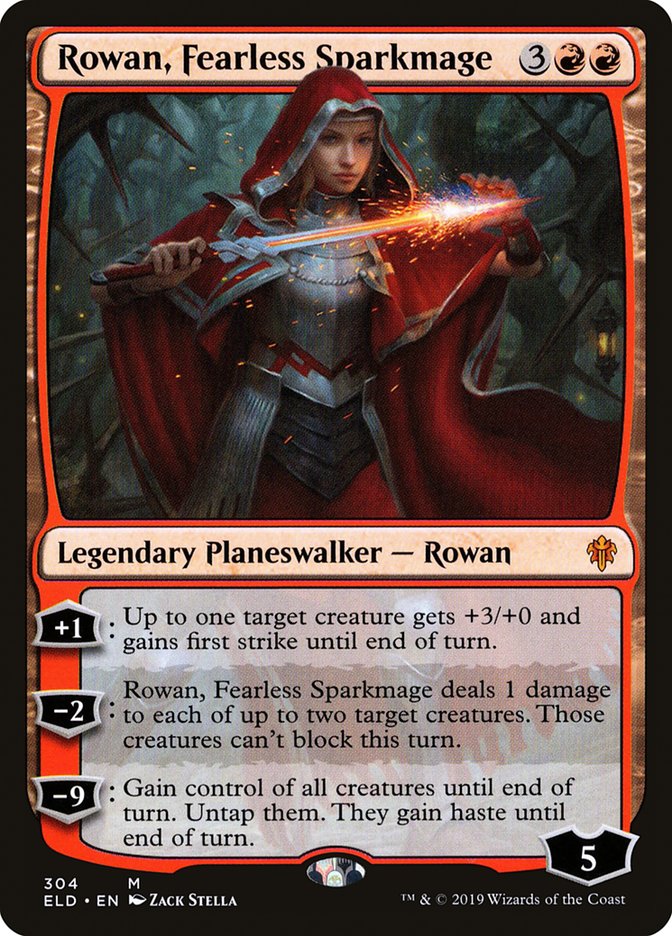 Rowan, Fearless Sparkmage [Throne of Eldraine] | Exor Games Dartmouth