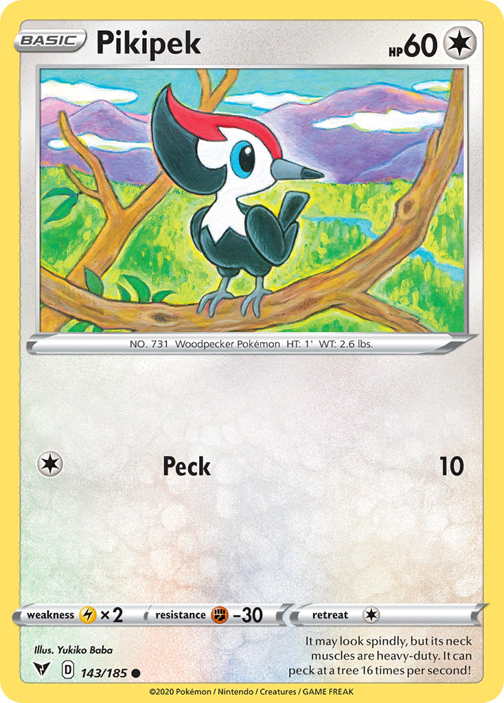 Pikipek (143/185) [Sword & Shield: Vivid Voltage] | Exor Games Dartmouth