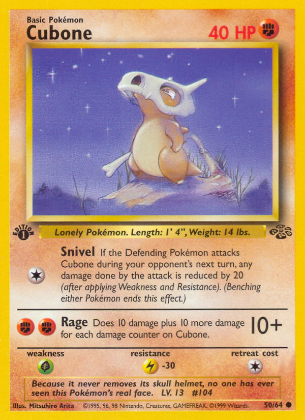 Cubone (50/64) [Jungle 1st Edition] | Exor Games Dartmouth