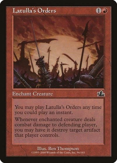 Latulla's Orders [Prophecy] | Exor Games Dartmouth