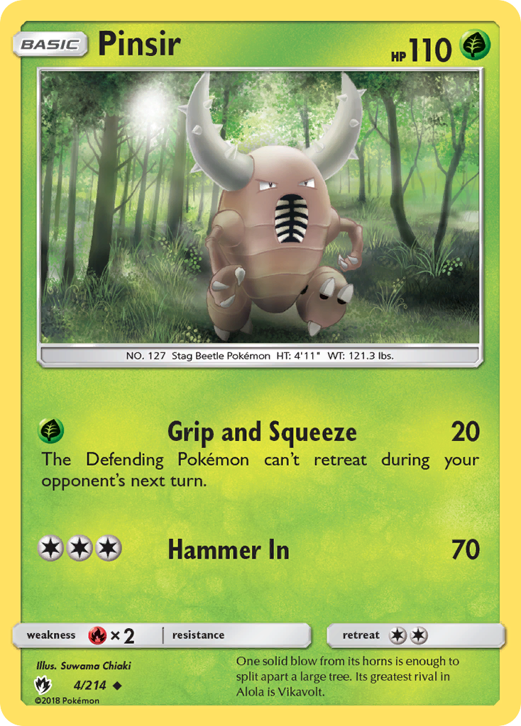 Pinsir (4/214) [Sun & Moon: Lost Thunder] | Exor Games Dartmouth