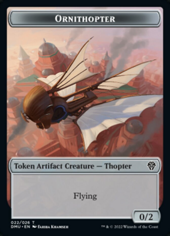 Bird (002) // Ornithopter Double-sided Token [Dominaria United Tokens] | Exor Games Dartmouth