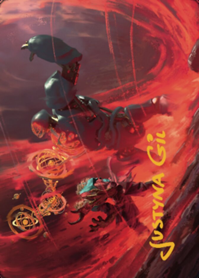 Twinferno Art Card (Gold-Stamped Signature) [Dominaria United Art Series] | Exor Games Dartmouth