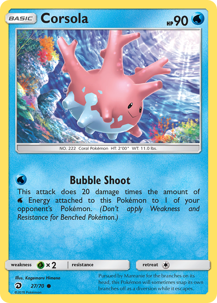 Corsola (27/70) [Sun & Moon: Dragon Majesty] | Exor Games Dartmouth