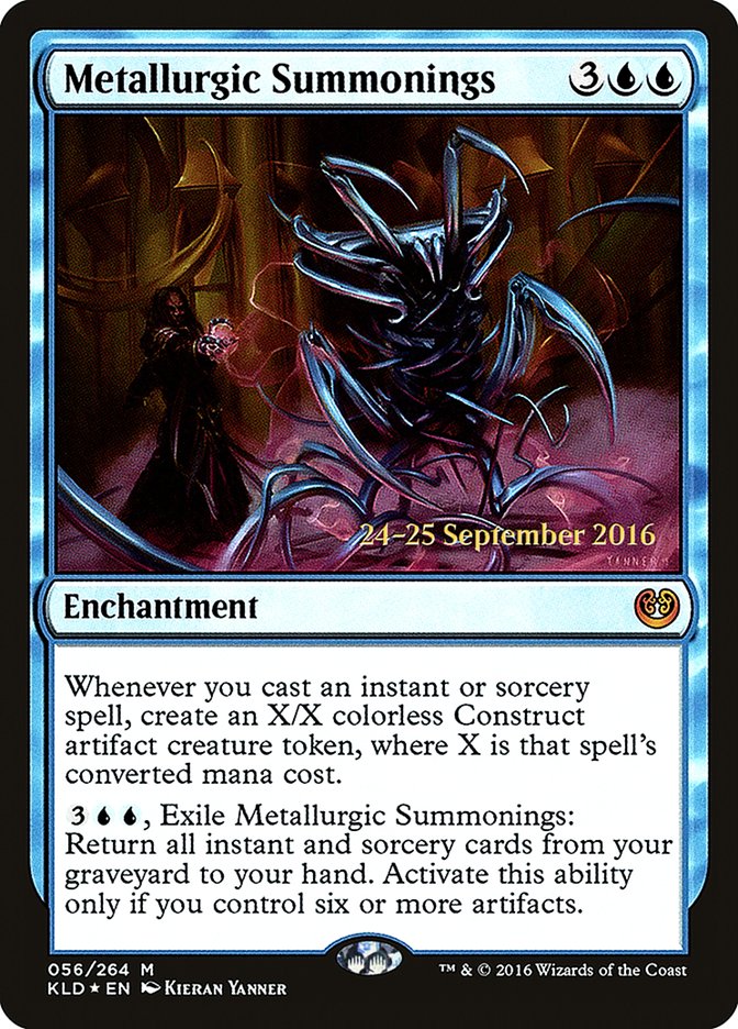 Metallurgic Summonings  [Kaladesh Prerelease Promos] | Exor Games Dartmouth