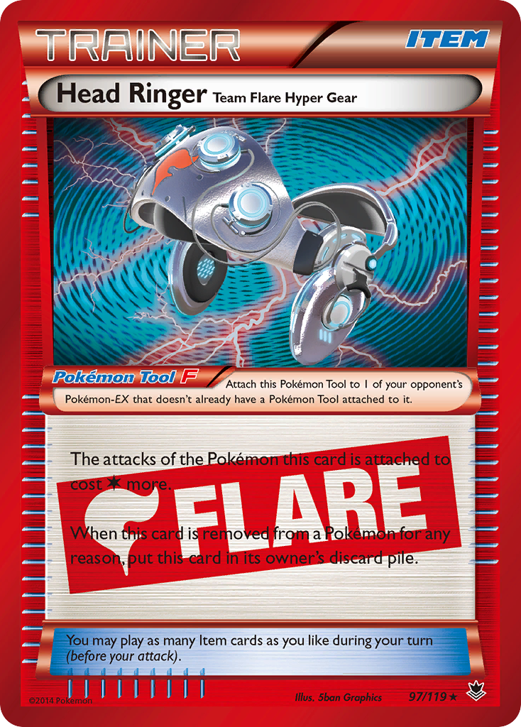 Head Ringer Team Flare Hyper Gear (97/119) [XY: Phantom Forces] | Exor Games Dartmouth