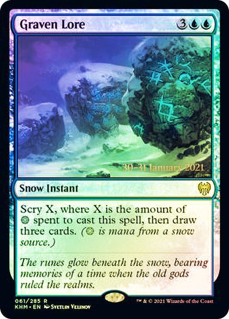 Graven Lore   [Kaldheim Prerelease Promos] | Exor Games Dartmouth