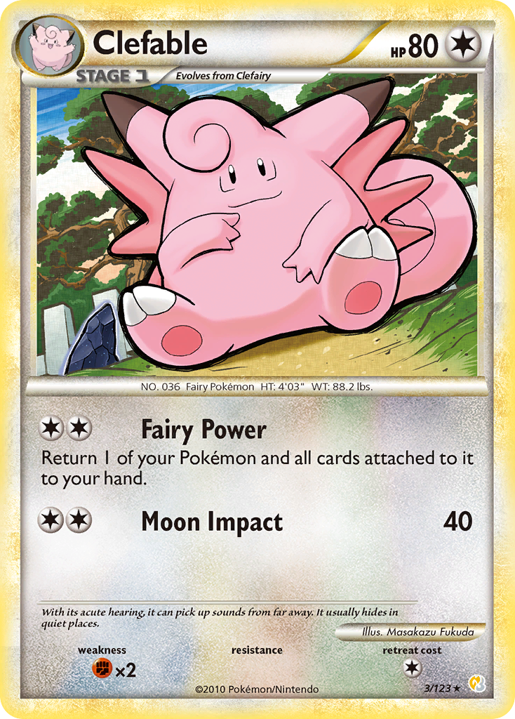 Clefable (3/123) [HeartGold & SoulSilver: Base Set] | Exor Games Dartmouth