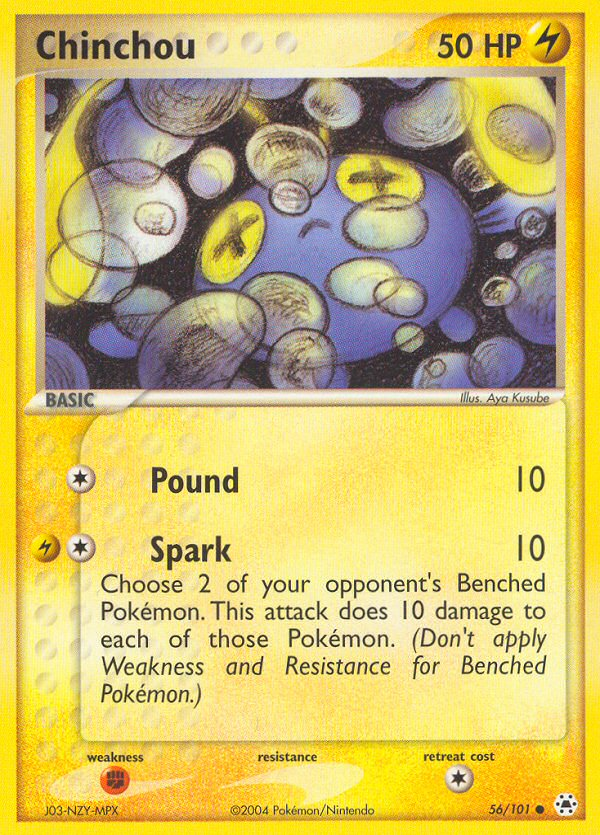 Chinchou (56/101) [EX: Hidden Legends] | Exor Games Dartmouth