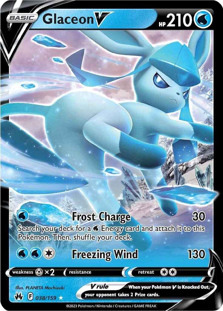 Glaceon V (038/159) [Sword & Shield: Crown Zenith] | Exor Games Dartmouth