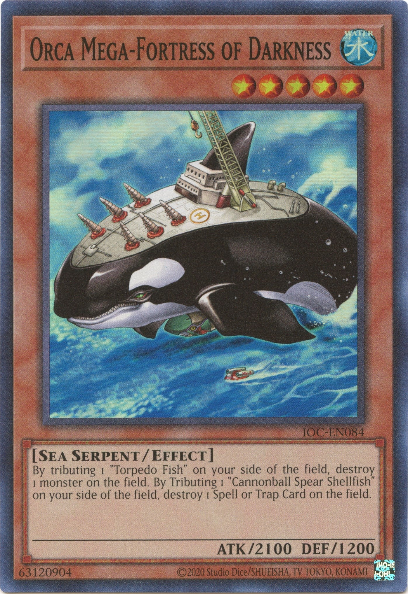 Orca Mega-Fortress of Darkness (25th Anniversary) [IOC-EN084] Super Rare | Exor Games Dartmouth