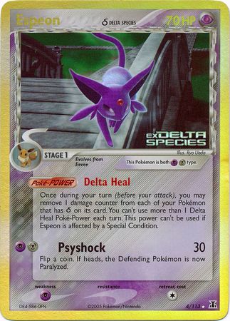 Espeon (4/113) (Delta Species) (Stamped) [EX: Delta Species] | Exor Games Dartmouth