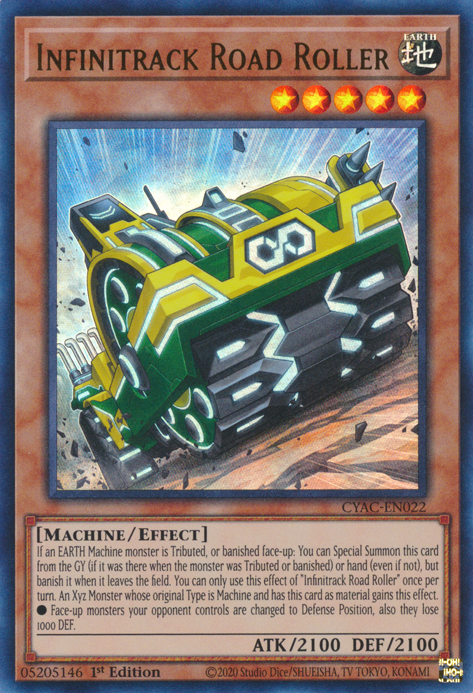 Infinitrack Road Roller [CYAC-EN022] Ultra Rare | Exor Games Dartmouth