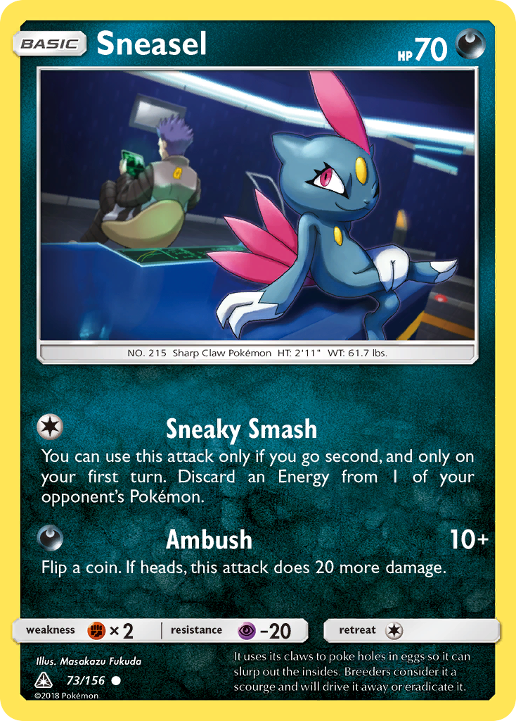 Sneasel (73/156) [Sun & Moon: Ultra Prism] | Exor Games Dartmouth