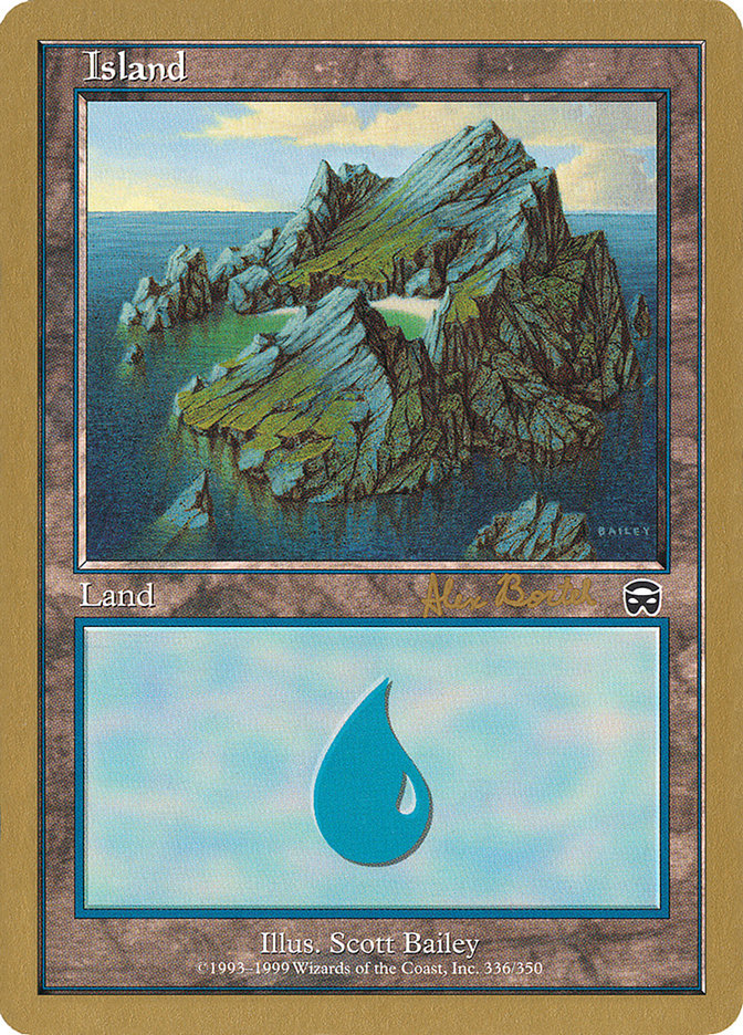 Island (ab336) (Alex Borteh) [World Championship Decks 2001] | Exor Games Dartmouth