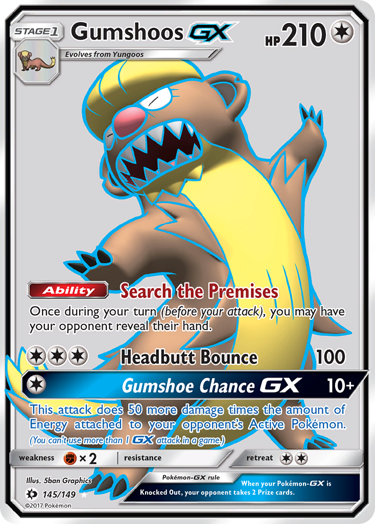 Gumshoos GX (145/149) [Sun & Moon: Base Set] | Exor Games Dartmouth