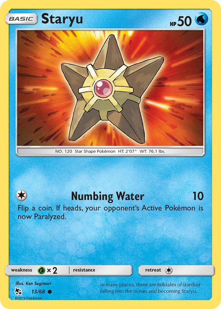 Staryu (13/68) [Sun & Moon: Hidden Fates] | Exor Games Dartmouth