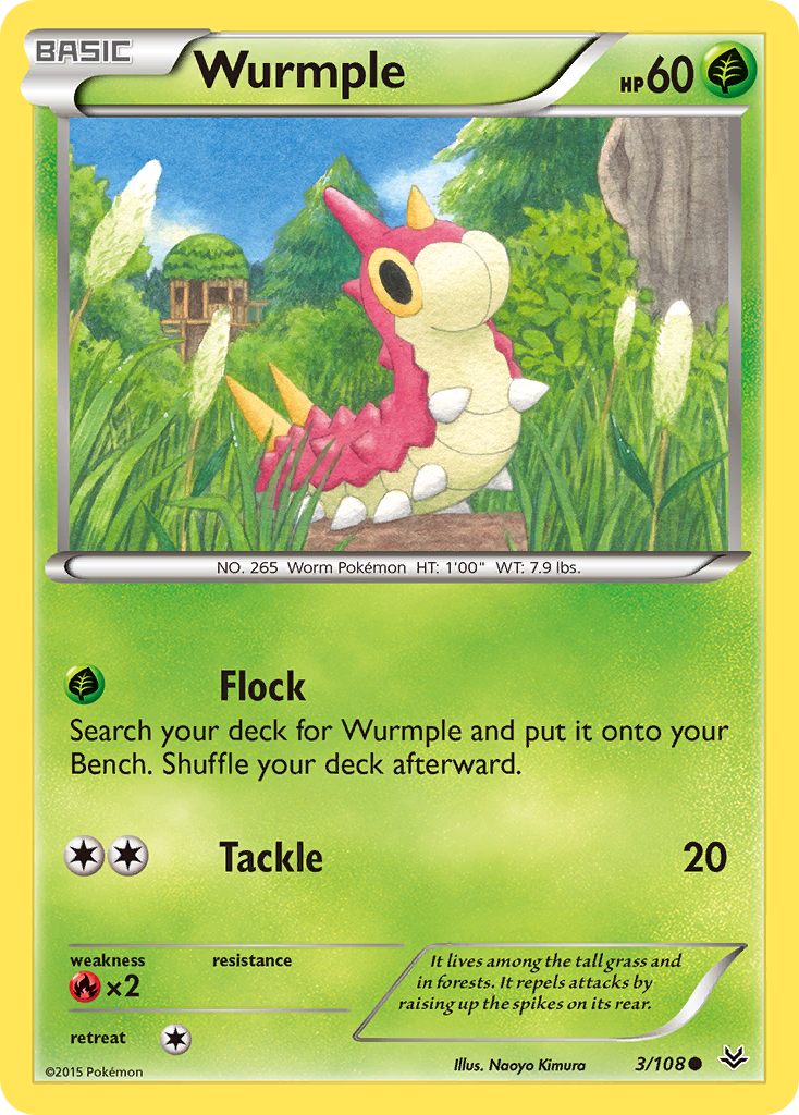 Wurmple (3/108) [XY: Roaring Skies] | Exor Games Dartmouth