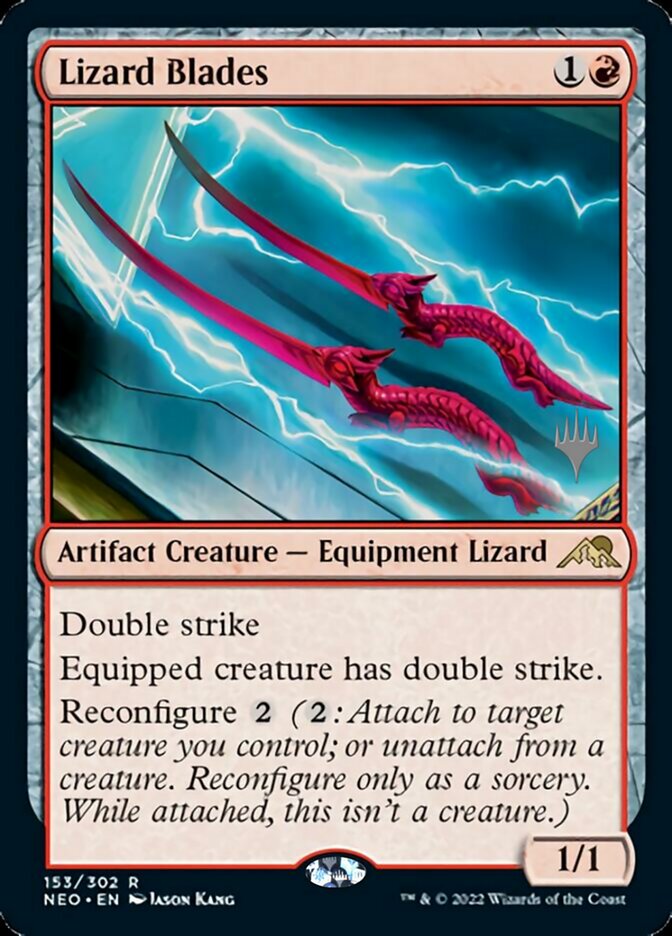 Lizard Blades (Promo Pack) [Kamigawa: Neon Dynasty Promos] | Exor Games Dartmouth