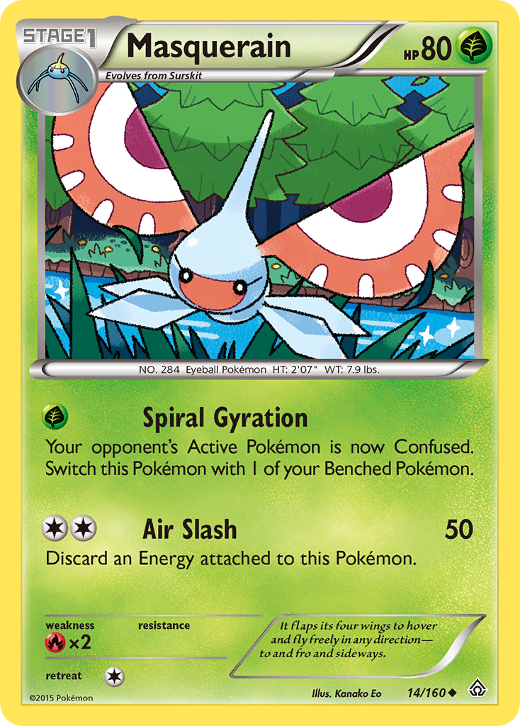 Masquerain (14/160) [XY: Primal Clash] | Exor Games Dartmouth