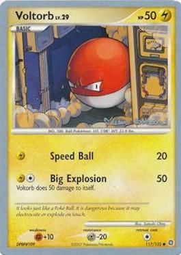 Voltorb LV.29 (117/132) (Intimidation - Tristan Robinson) [World Championships 2008] | Exor Games Dartmouth