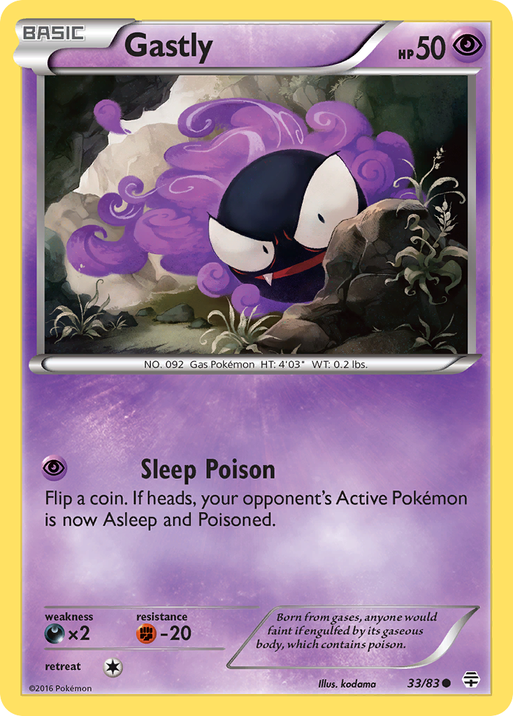 Gastly (33/83) [XY: Generations] | Exor Games Dartmouth